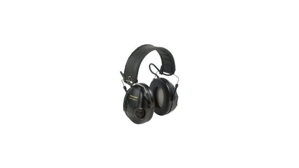 Peltor Tactical Sport Earmuffs, 20dB, 1 EA/Case, Black, MT16H210F SV
