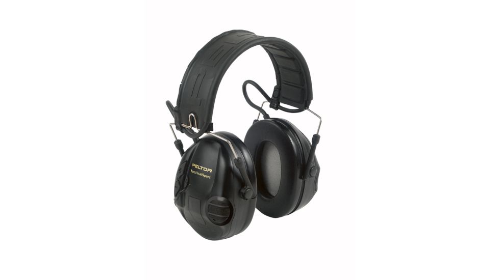 Peltor Tactical Sport Earmuffs, 20dB, 1 EA/Case, Black, MT16H210F SV