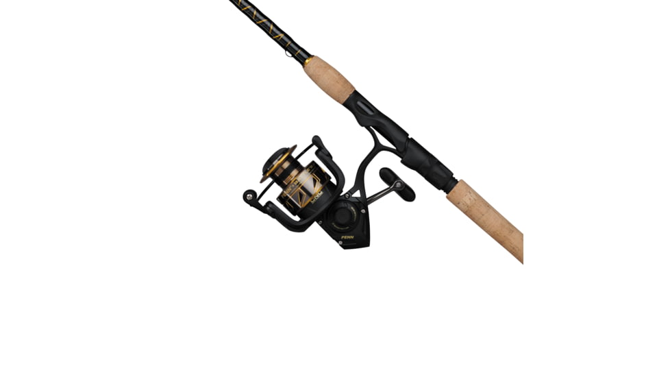 Penn Fishing Battle III Combo, 6.2/1, Right/Left, 4000, 7ft. Rod Length, Medium Power, Fast Action, 3 Pieces Rod, Black/Gold, BTLIII4000703MTRVL