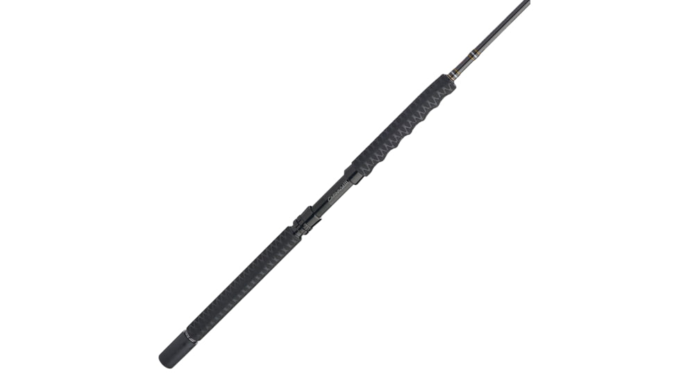 Penn Fishing Carnage III Boat Conventional Rod, Saltwater, Handle Type F, 6ft. 6in. Rod Length, Medium Heavy Power, Moderate Action, 1 Piece, Silver/Black/Gold, CARBWIII4080C66