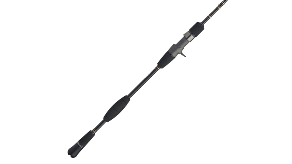 Penn Fishing Carnage III Slow Pitch Conventional Rod, Saltwater, Handle Type B, 6ft. 8in. Rod Length, Medium Heavy Power, Fast Action, 1 Piece, Silver/Black/Gold, CARSPJIII450C68MH