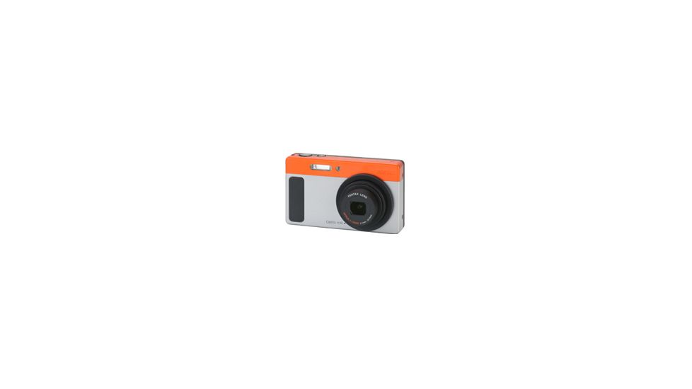 Pentax Optio H90 Silver-Orange Compact Digital Camera 16486