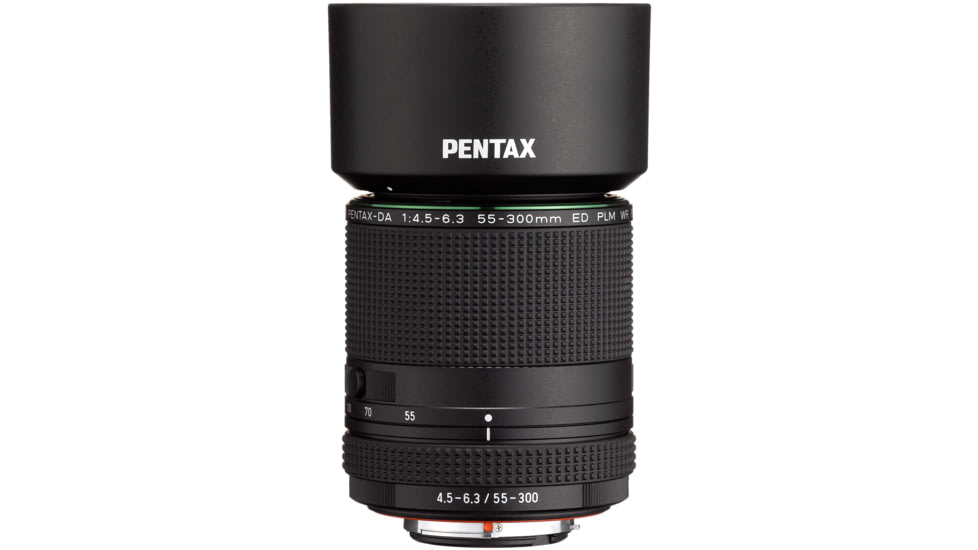 Pentax HD-55-300mm F4.5-6.3 ED PLM WR RE Lens, Black, 21277