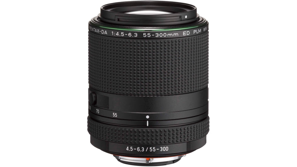 Pentax HD-55-300mm F4.5-6.3 ED PLM WR RE Lens, Black, 21277
