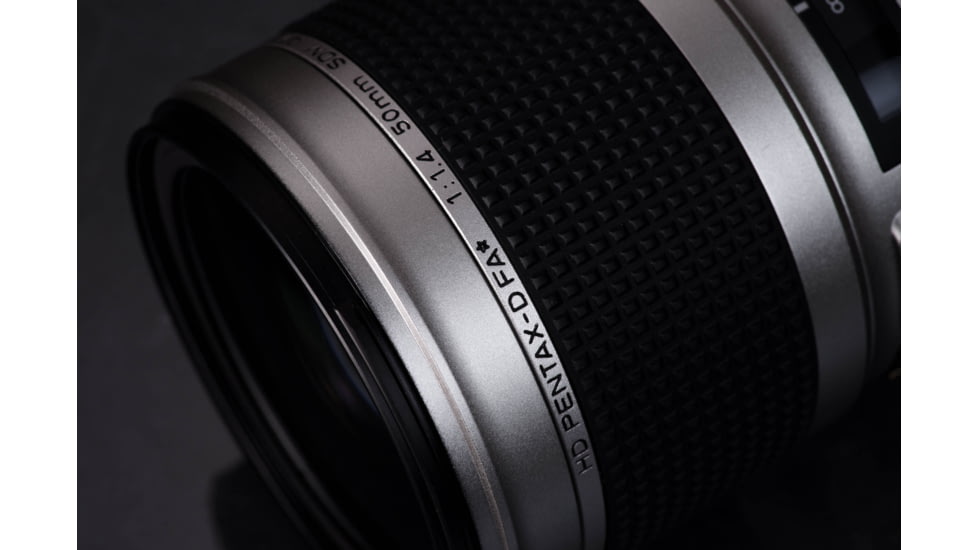 Pentax HD-D FA 50mm F1.4 SDM AW Edition Lens, Silver, 23340