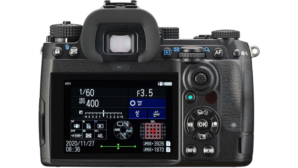 Pentax K-3 Mark III Advanced APS-C Digital SLR Camera with Battery Grip, Black, 9.84 x 6.97 x 4.72in, 01115