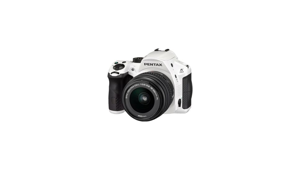 Pentax K-30 Digital SLR Camera - Lens Kit White w DA 18-55 WR 15724