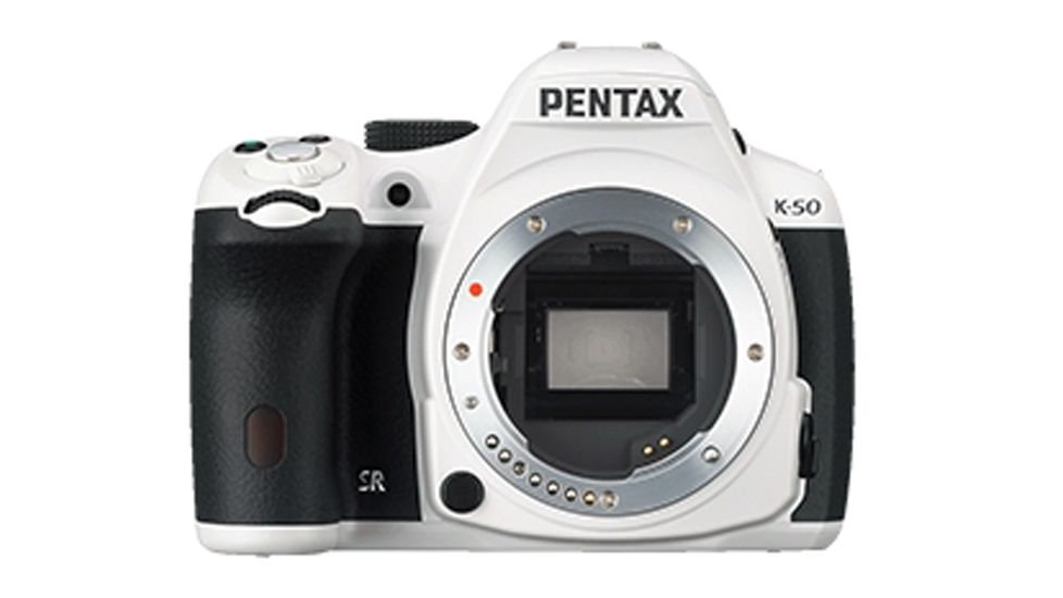 Pentax K-50 Digital SLR Camera, White 10928