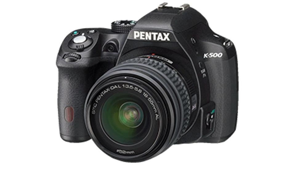 Pentax K-500 Digital SLR Camera with 18-55mm f-3.5-5.6 and 50-200mm f-4-5.6 Lenses, Black 15517