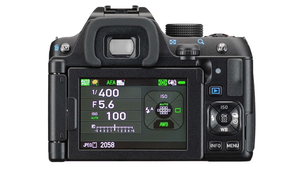 Pentax K-70 Camera Body Kit, Black, Compact, 16243