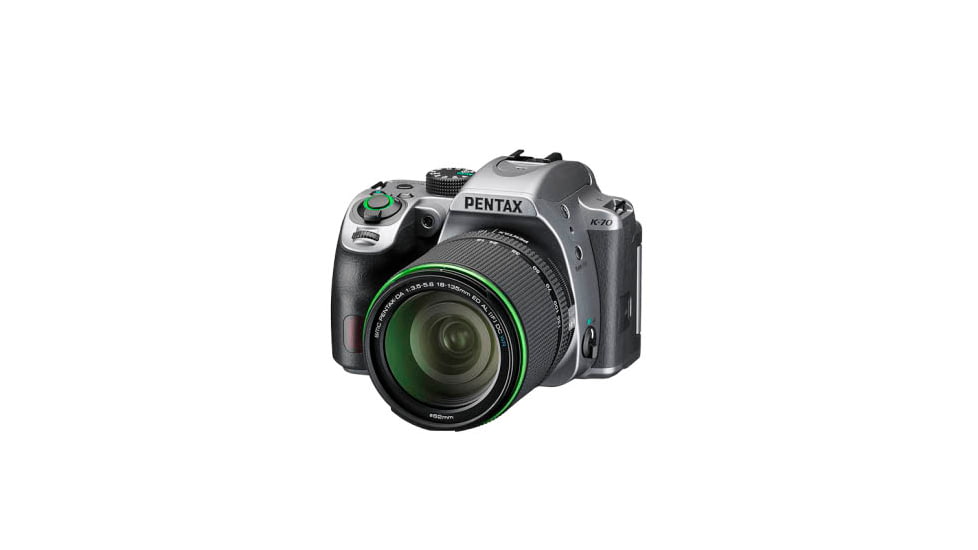 Pentax K-70 Camera Body Kit, Silver, Compact, 16981