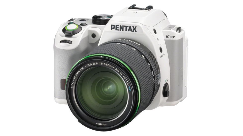 Pentax K-S2 DSLR Camera With 18-135mm Lens, White 12062