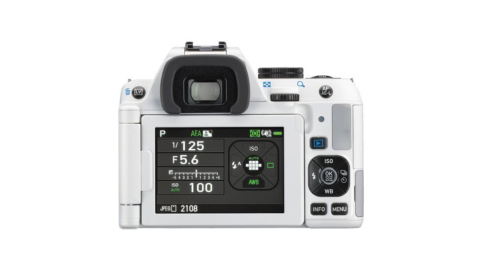 Pentax K-S2 DSLR Camera With 18-135mm Lens, White 12062