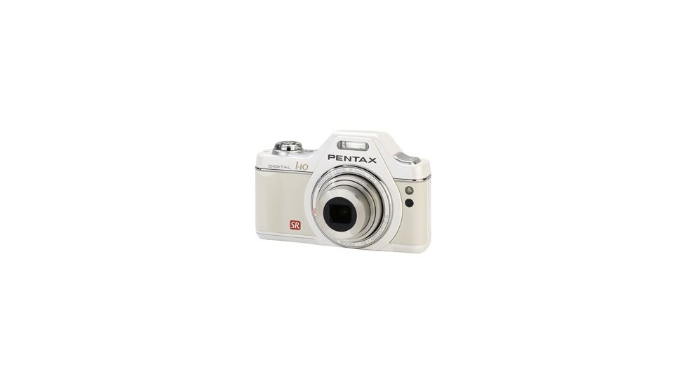 Pentax I10 Digital Camera, Pearl White 16456