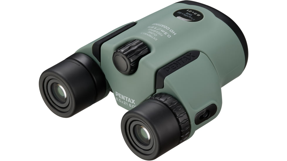 Pentax Papilio III WR 8.5x21mm Porro Prism Binocular, Olive, 62017