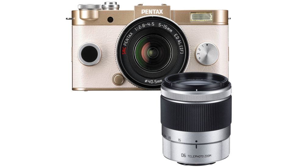 Pentax Q-S1 02, 06 Zoom Kit (Champagne Gold), Gold 06248