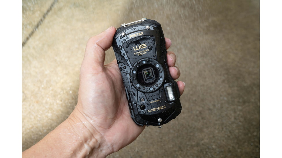 Pentax WG-90 Camera, Black, Compact, 01236