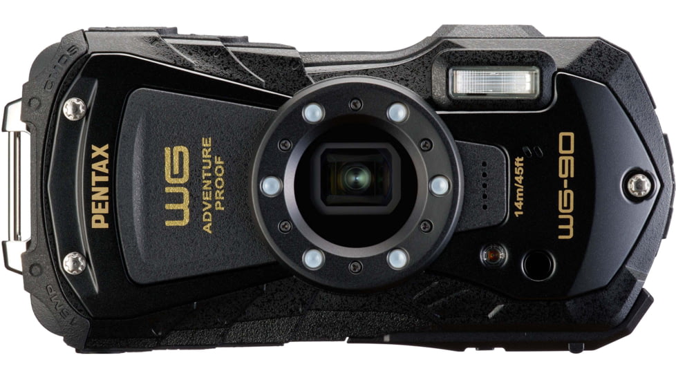 Pentax WG-90 Camera, Black, Compact, 01236