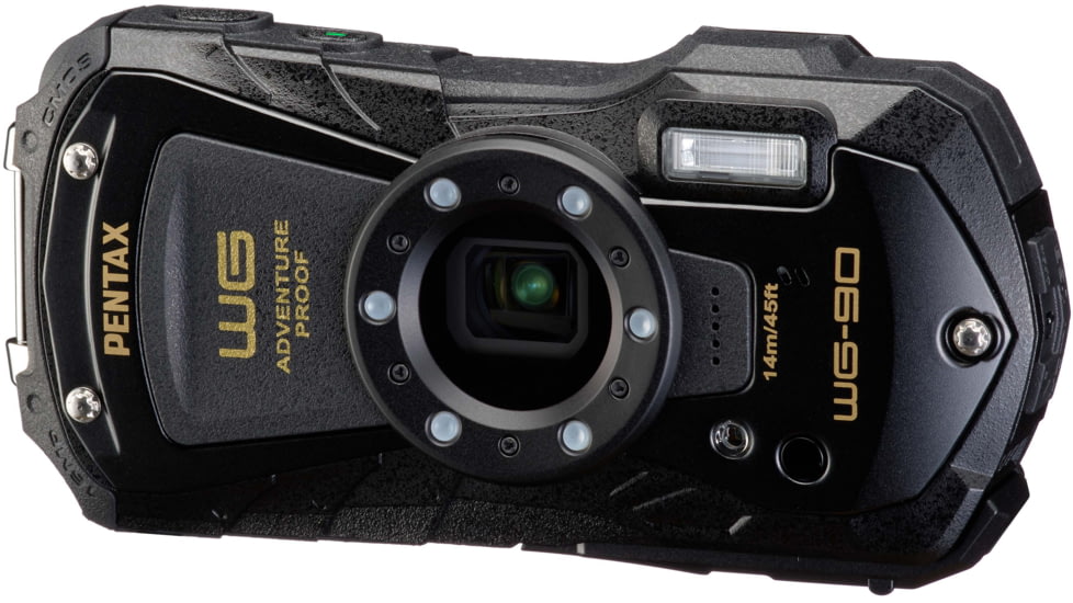 Pentax WG-90 Camera, Black, Compact, 01236