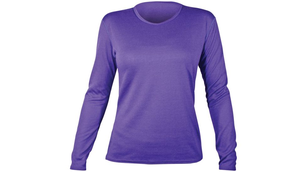 Hot Chillys Bi-ply Crew Wmns Cranberry Sm PB3070 SM CRAN