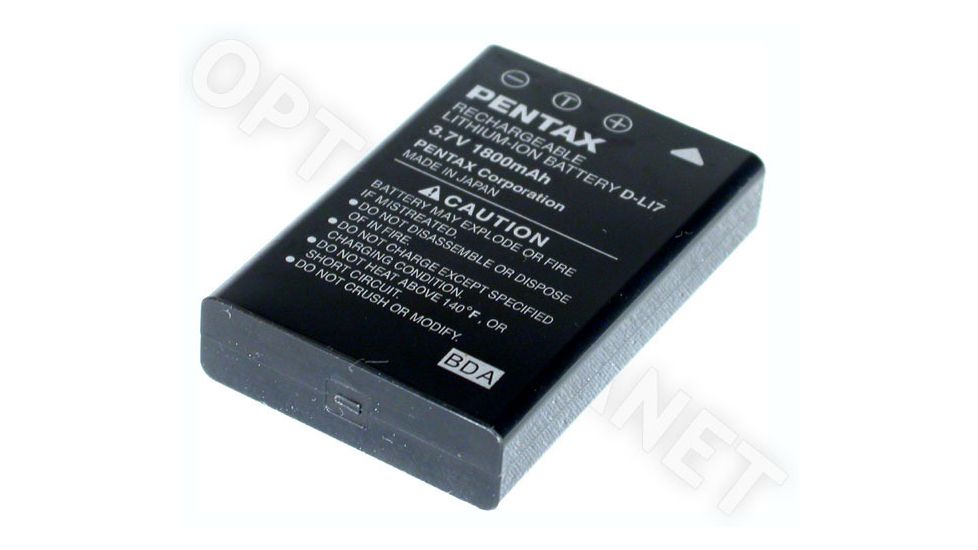 Pentax Rechargeable Lithium-ion Battery D-L17 39117 for Optio 550 / 555 / 450 / MX Digital Cameras 39117