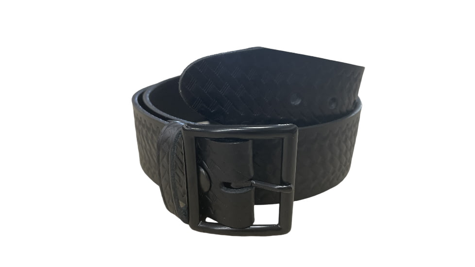 Perfect Fit 1.75in Garrison Economy Belt, Basket Weave, Black Buckle, Black, 30, 6001-BW-BK-30