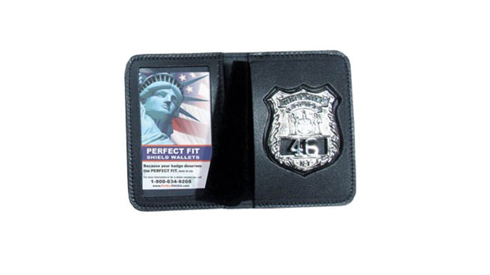 Perfect Fit Bifold Wallet w/ Single ID, Black, 100-D4