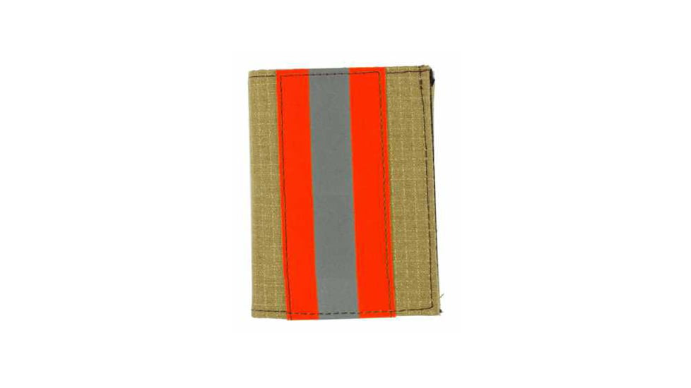 Trifold Gold Matrix Firefighter Wallet w/ Single ID - 3.50''x4.50''