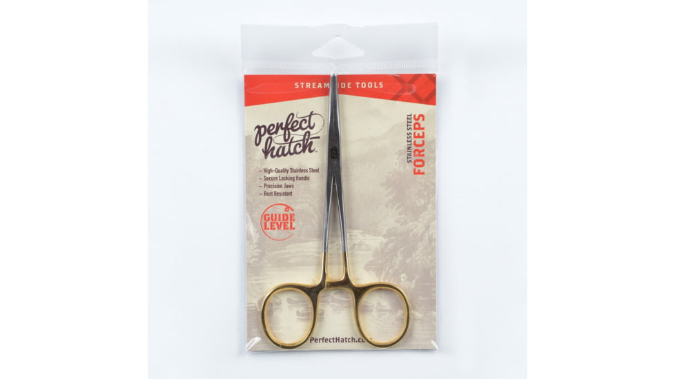 Perfect Hatch Forceps Curved, 6in, Gold, PH-A-SFC-G06