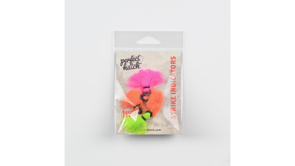 Perfect Hatch Strike Indicators Combo Pack, 4 Indicators, Red/Yellow/Orange/Green, PH-SI-AST