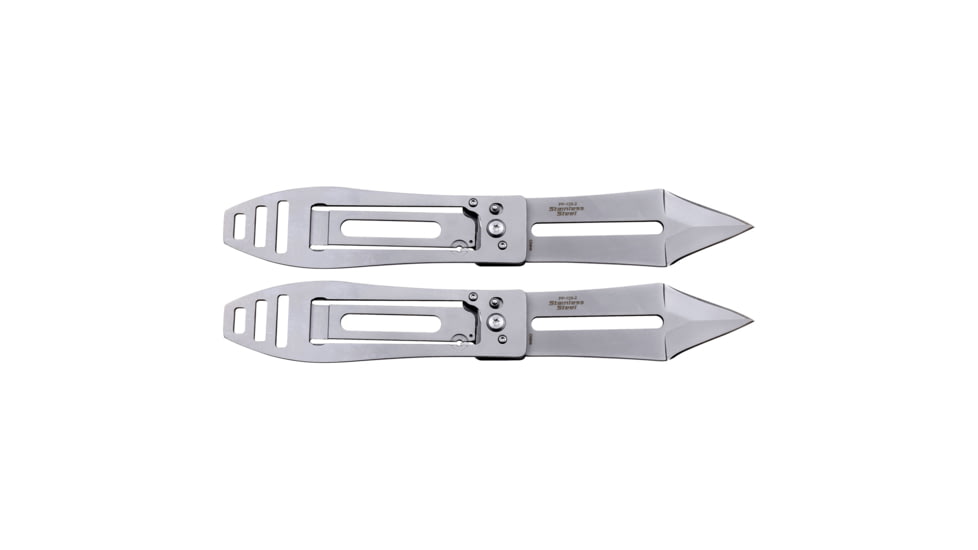 Perfect Point 2 Spear Point Throwing Knives Set, 3Cr13 Stainless Steel Stainless Steel, Satin, PP-129-2