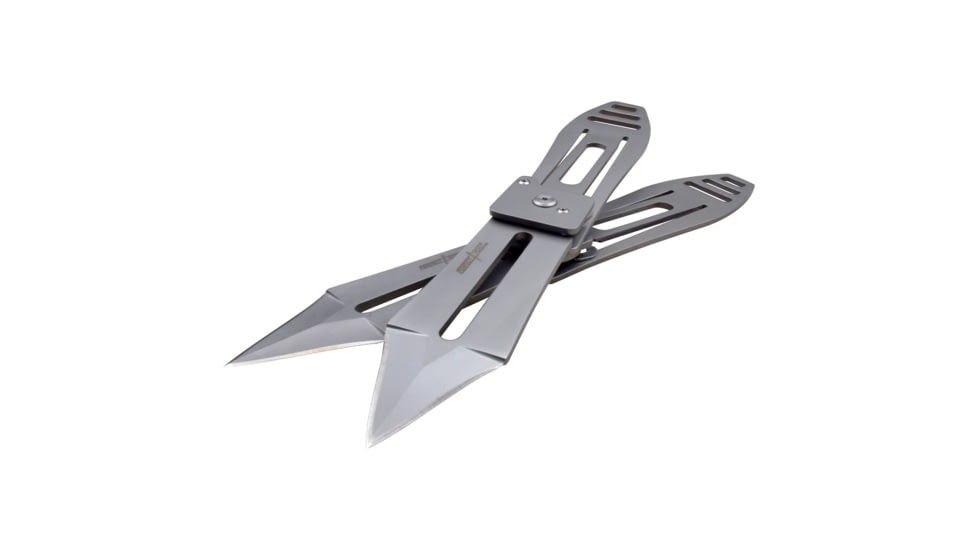 Perfect Point 2 Spear Point Throwing Knives Set, 3Cr13 Stainless Steel Stainless Steel, Satin, PP-129-2