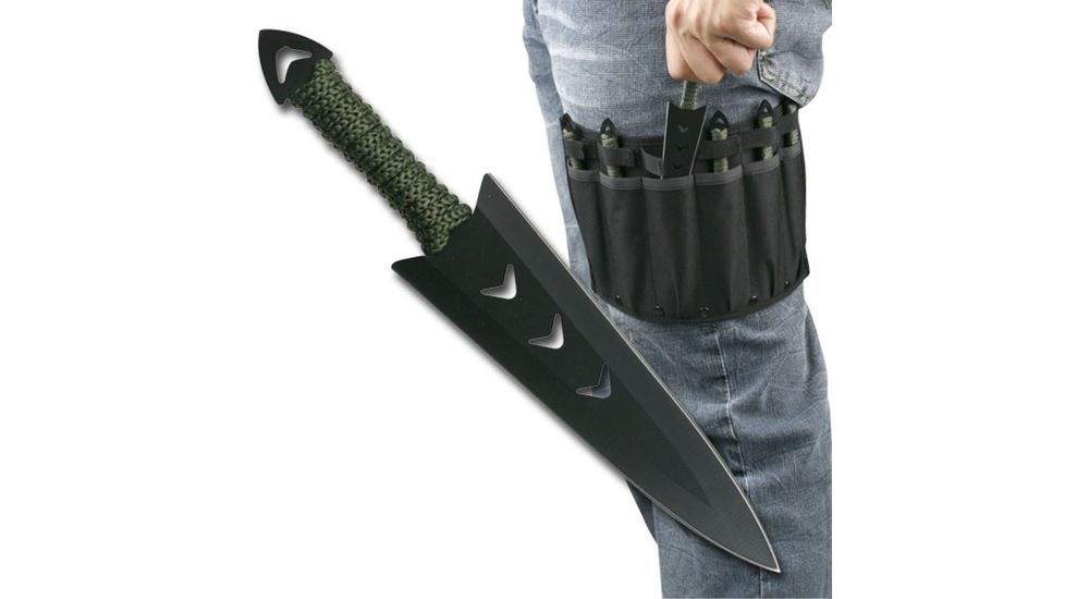 Perfect Point Tactical, 6.5in, Stainless Steel Blade, Green Cord Wrapped Handle RC-040-6