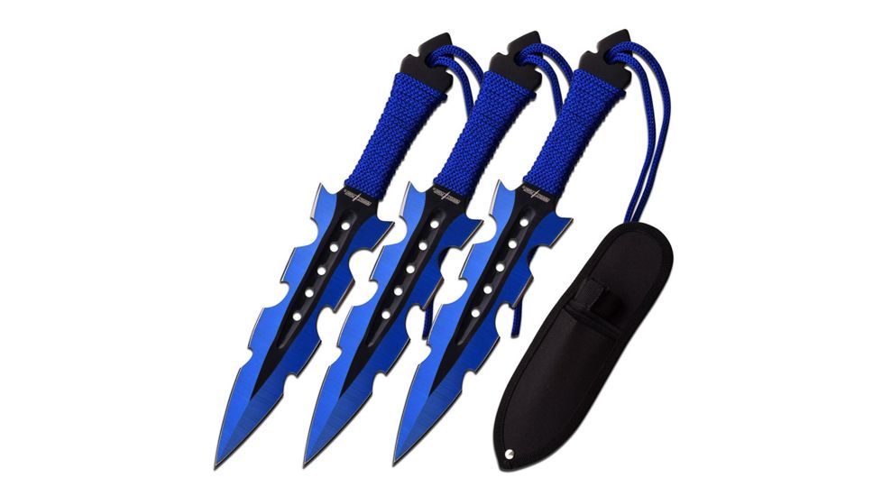 Perfect Point Tactical, 7.5in, Stainless Steel Blade, Nylon Cord Wrapped Handle PP-110-3BL