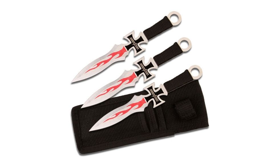 Perfect Point Tactical, 7in, Stainless Steel Blade, Black Cord Wrapped Handle PP-020-3