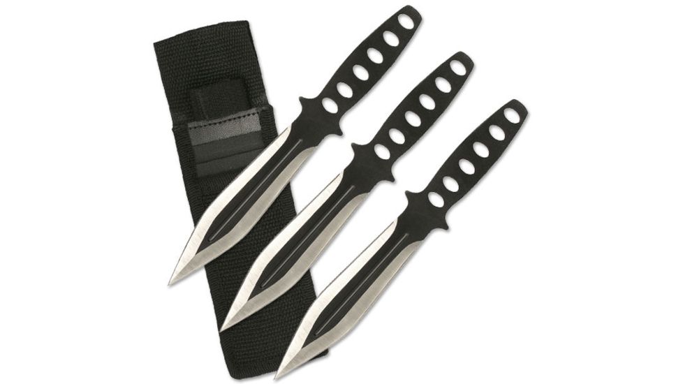 Perfect Point Tactical, 8in, Stainless Steel Blade, Black Stainless Steel Handle RC-136-3