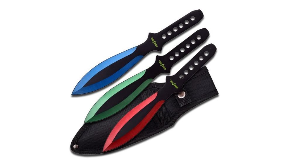 Perfect Point Tactical, 9in, Stainless Steel Blade, Black Stainless Steel Handle PP-114-3RGB