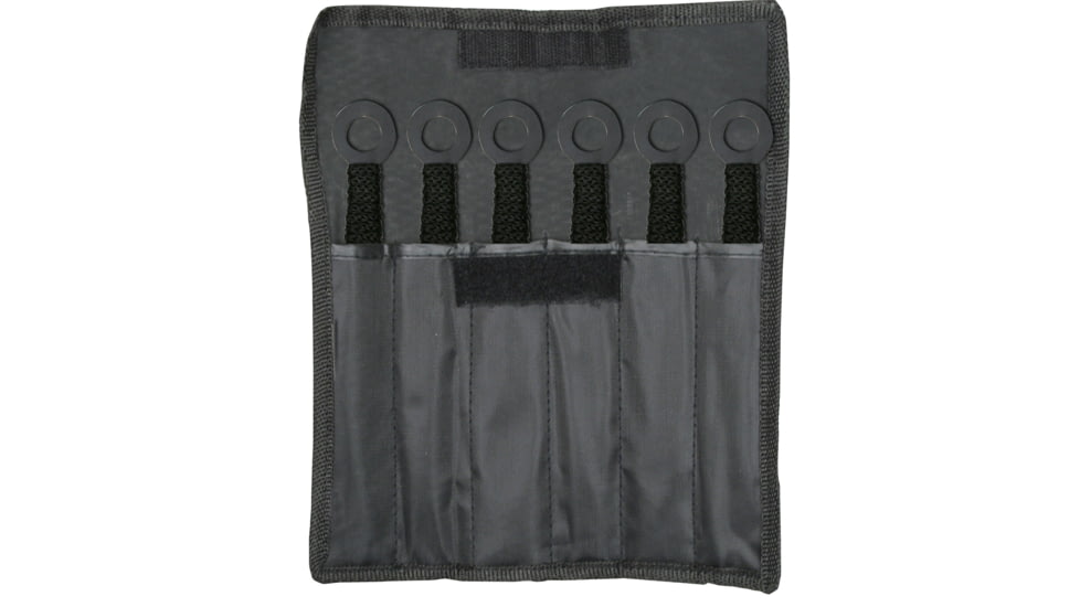 Perfect Point Throwing Knives, Pack of 6, Stainless Steel, Black Cord Wrapped Handle, RC-086-6