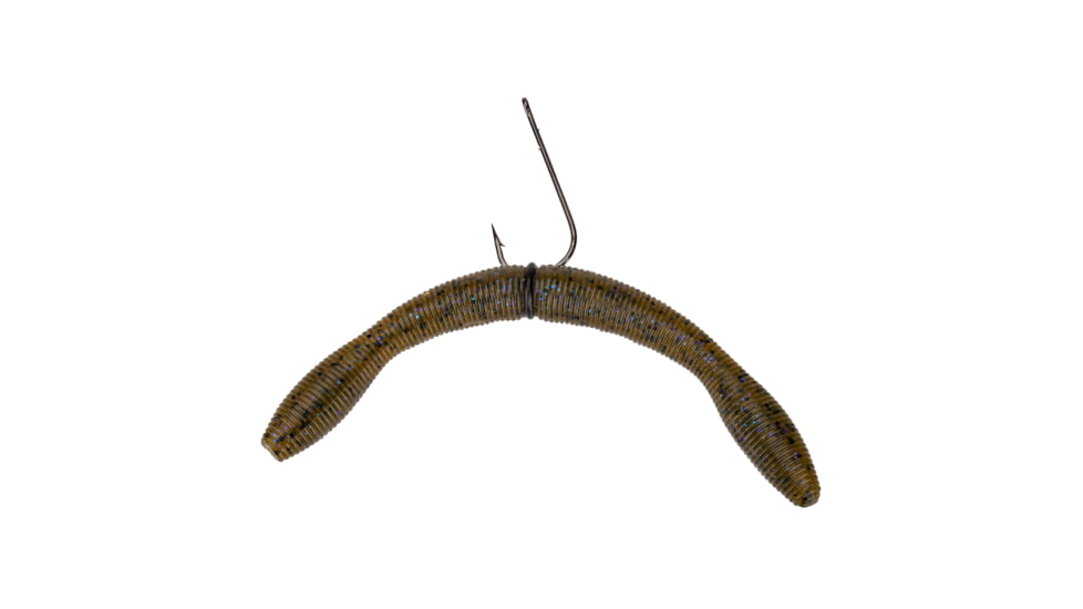 Perfection Lures Dudleys 13-Piece Pre-Rigged Wacky Worm Kit, Green Pumpkin Violet, DDWACKYKIT