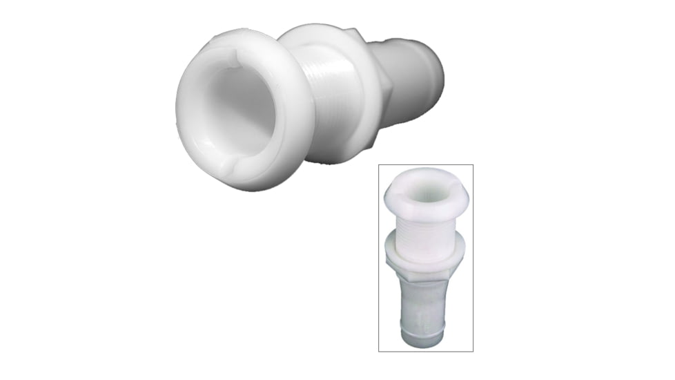 Perko 1-1/8" Thru-Hull Fitting f/Hose Narrow Flange - Plastic 64705