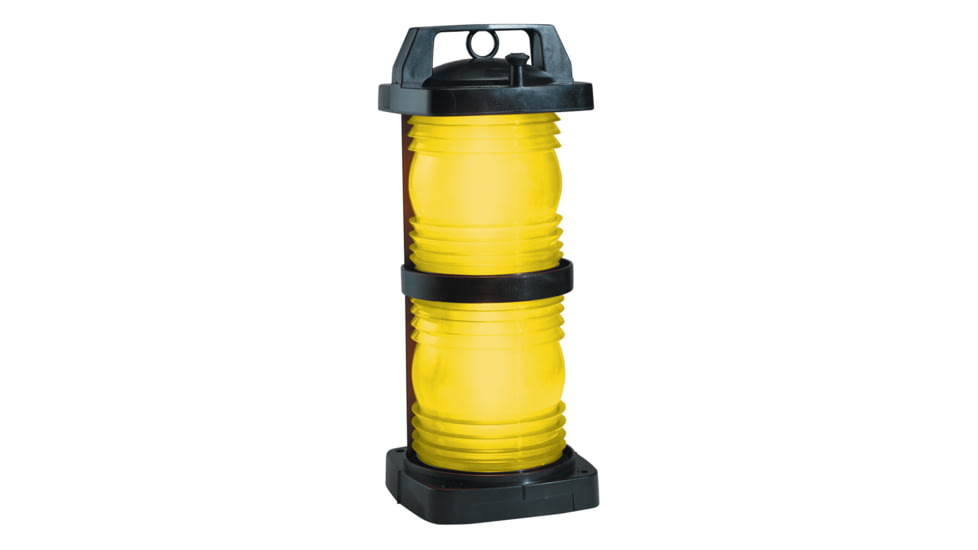Perko Double Lens Navigation Light, Black Plastic, Yellow Towing Light, 1366ME0BLK