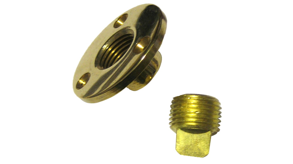 Perko Drain &amp; Drain Plug Assy Cast Bronze/Brass MADE IN THE USA Garboard 39202