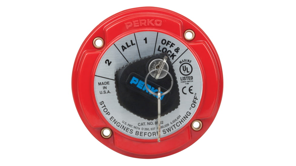 Perko Duty Battery Selector Switch w/Key Lock Medium 73252