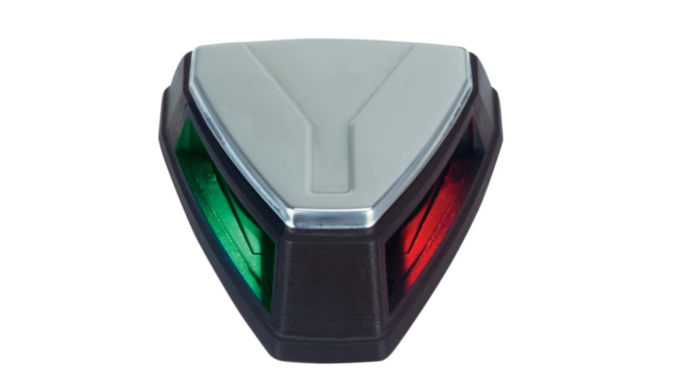 Perko LED Bi-Color Navigation Light, 12V, Black/Stainless Steel, 0655001BLS