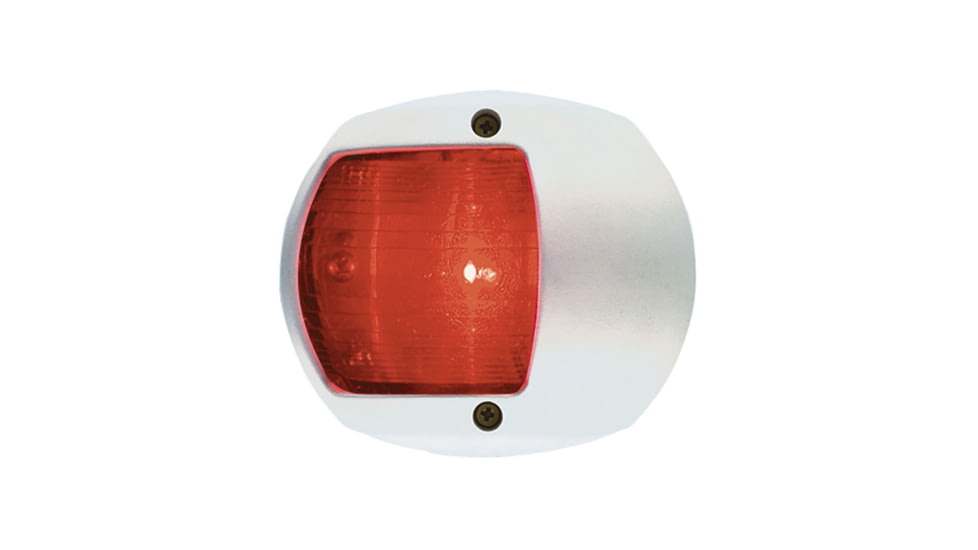 Perko LED Side Light w/ Housing, 12V, White Plastic Housing, Red, 0170WP0DP3