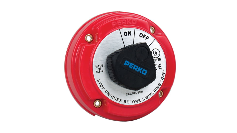 Perko Medium Duty Battery Disconnect Shut Off/On - 250 Amp Continuous, 12-32VDC 42029