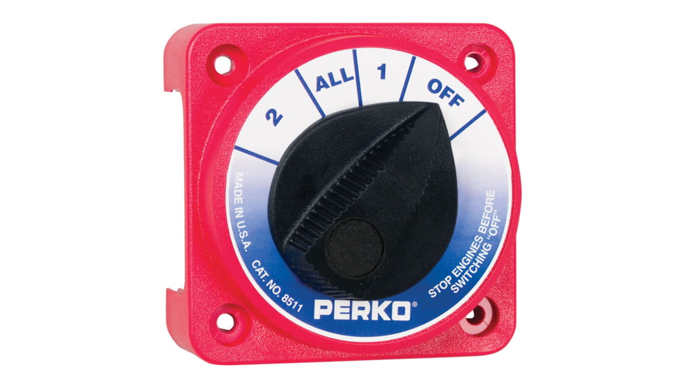 Perko Medium Duty Battery Selector Switch w/o Key Lock Compact 33118