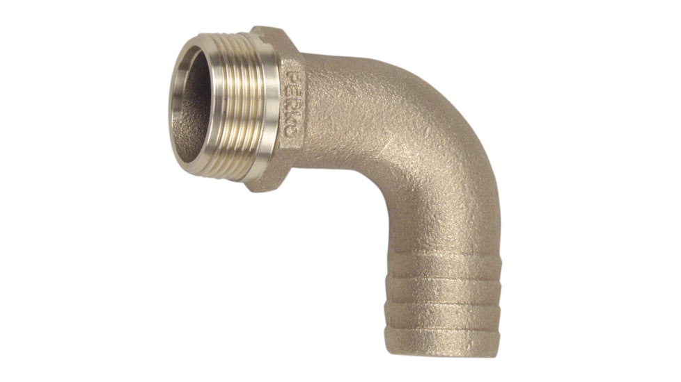 Perko Pipe to Hose Adapter 90 Degree Bronze MADE IN THE USA 1" 39140