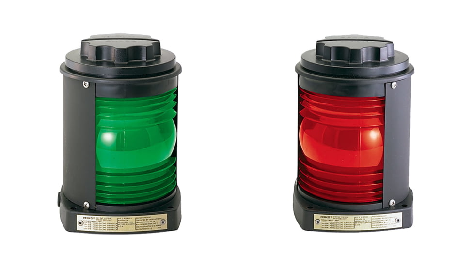 Perko Side Light, Black/Green, Black/Red