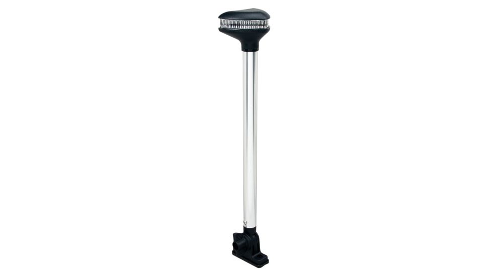 Perko Stealth Series L.E.D. Fold Down White All-Round Light w/ Vertical Mount, 13-3/8in, 1639DP0CHR